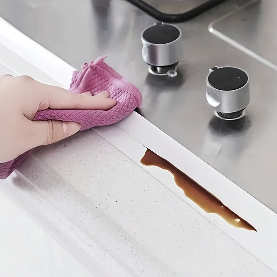 4 ROLLS Caulk Tape Long-Lasting Self-Adhesive Waterproof Strips for Bathroom & Kitchen, Caulking Tape, Instant Application, No Tools Needed, Peel And Stick, Bathroom Accessories, Bathroom, Bathroom Must Haves, Toilet Tape