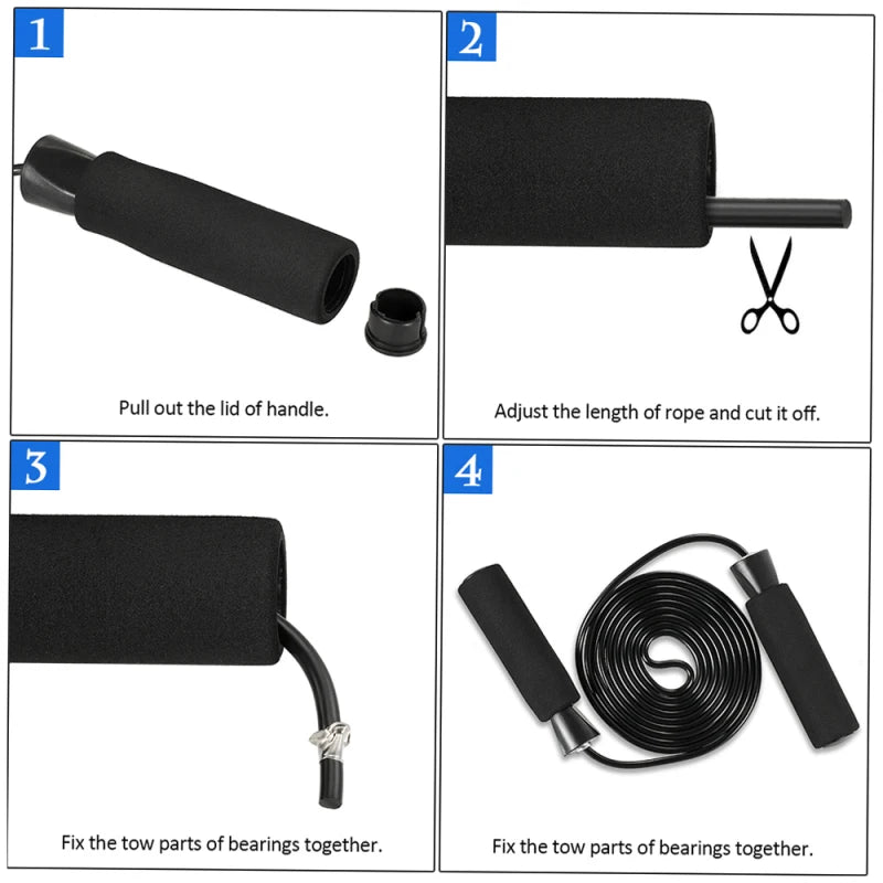 5-In-1 AB Wheel Roller Kit with Push-Up Bar Jump Rope Hand Gripper and Knee Pad Abdominal Core Carver Fitness Workout