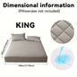 Quilted Waterproof Mattress Protective Cover - Super Soft And Comfortable Mattress Cover, Waterproof Mattress Protective Cover Fits Snugly Between Bed Sheets, Suitable for Room Decoration, Bedrooms, Guest Rooms, Hotels (exclu