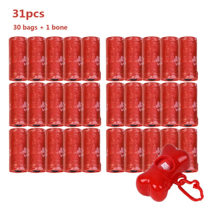 New Convenient Dog Poop Bag Set: 30 Refill Rolls with 1 Dispenser, Strong Leash Clip, Easy Tear-off Design - Essential Pet Waste