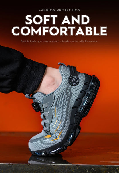 Breathable lace-free soft sole comfortable anti-smash anti-puncture labour insurance shoes