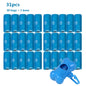 New Convenient Dog Poop Bag Set: 30 Refill Rolls with 1 Dispenser, Strong Leash Clip, Easy Tear-off Design - Essential Pet Waste