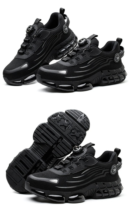 Breathable lace-free soft sole comfortable anti-smash anti-puncture labour insurance shoes