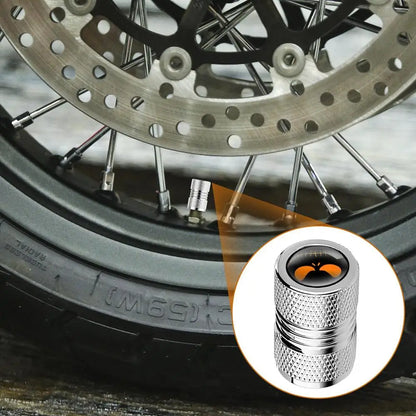 4PCS/Set Aluminium Alloy Car Wheel Tire Valve Air Caps Stem Cover Dustproof Auto Motorcycles Skull Styling Accessories Car Decor