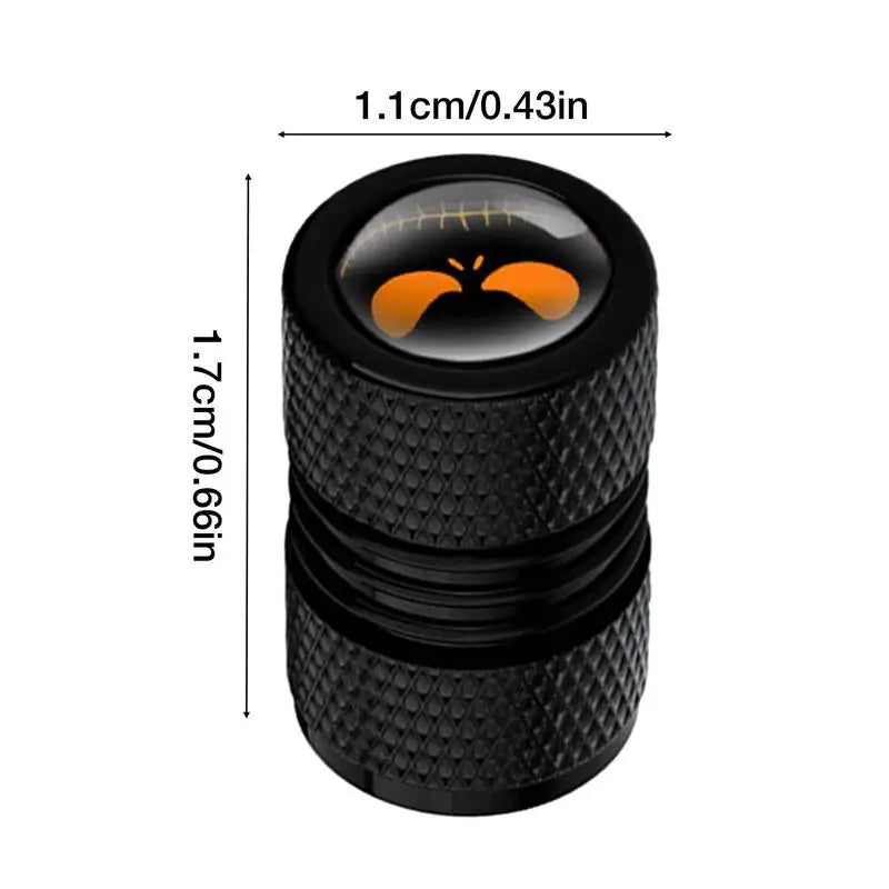 4PCS/Set Aluminium Alloy Car Wheel Tire Valve Air Caps Stem Cover Dustproof Auto Motorcycles Skull Styling Accessories Car Decor