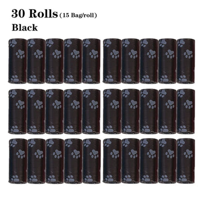 New Convenient Dog Poop Bag Set: 30 Refill Rolls with 1 Dispenser, Strong Leash Clip, Easy Tear-off Design - Essential Pet Waste