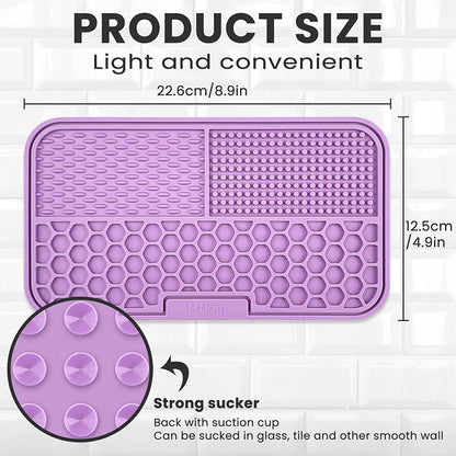 New Slow-Feeding Eco-Friendly Durable Non-Toxic Silicone Pet Placemat - Essential Anti-Choking Anti-Slip Dog Lick Mat - Ideal Su