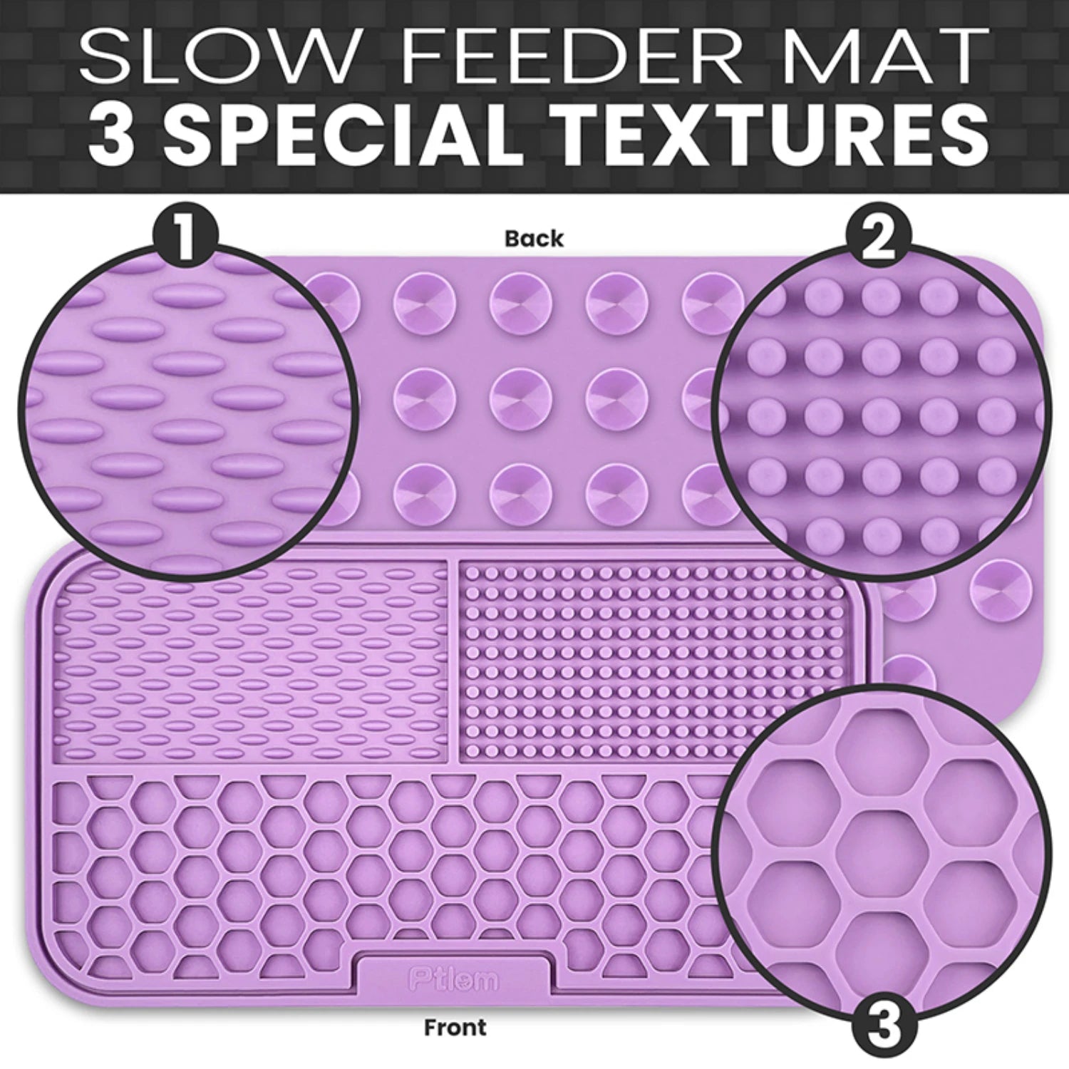 New Slow-Feeding Eco-Friendly Durable Non-Toxic Silicone Pet Placemat - Essential Anti-Choking Anti-Slip Dog Lick Mat - Ideal Su