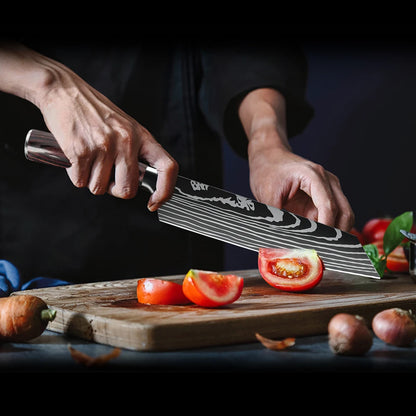 8 inch Kitchen knife High Carbon Steel Hand Forged Chef Knife Sharp Meat Vegetable Chopper Professional Kitchen Cooking Knife