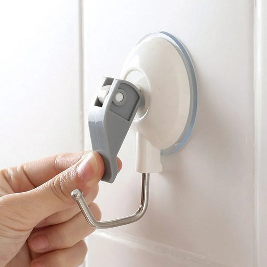 Free Shiping Household Bathroom/Kitchen Heavy Duty Large Suction Cup Hooks Snap Lever Vacuum Holder Housewear & Furnishings