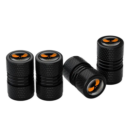 4PCS/Set Aluminium Alloy Car Wheel Tire Valve Air Caps Stem Cover Dustproof Auto Motorcycles Skull Styling Accessories Car Decor