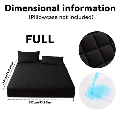 Quilted Waterproof Mattress Protective Cover - Super Soft And Comfortable Mattress Cover, Waterproof Mattress Protective Cover Fits Snugly Between Bed Sheets, Suitable for Room Decoration, Bedrooms, Guest Rooms, Hotels (exclu